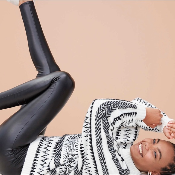 Loft Faux Leather Leggings Xl Nwt 